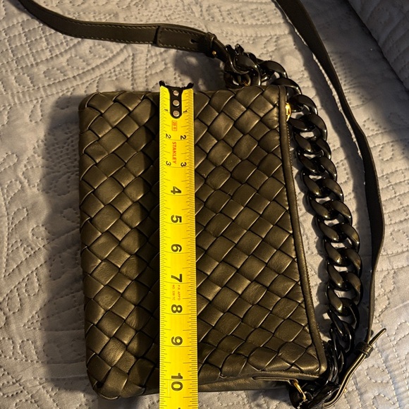 Vince Camuto Black leather Woven Shoulder Bag - Picture 12 of 12